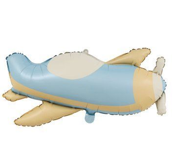 Foil ball Airplane blue 78*42 cm (China), Helium or air, Transport
