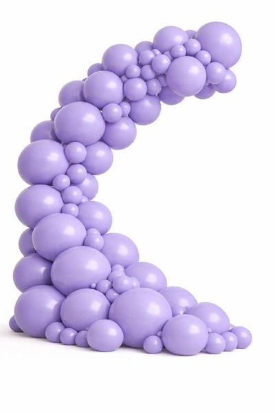 Balloon 12" Iris 044 (30 cm) 50 pcs, 100 шт., 12"/30см., Сиреневый, Круглий, Helium or air