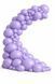 Balloon 12" Iris 044 (30 cm) 50 pcs, 100 шт., 12"/30см., Сиреневый, Круглий, Helium or air