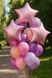 Star foil ball 18" Pink satin (China), Helium or air