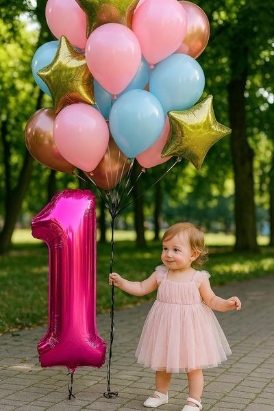 6921 Foil number - 1 (pink) (100 cm), Helium or air