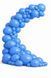 Balloon 12" Dnipro River 054 (30 cm) 50 pcs, 100 шт., 12"/30см., Синій, Круглий, Helium or air