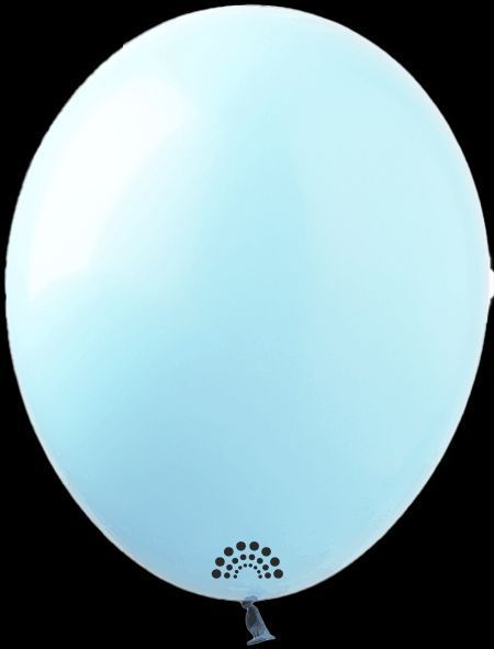 Balloon 5" Blue Baby 050 (12.5 cm) 100 pcs., Light blue, 100 шт., 5"/12.5см, Голубой, Helium or air
