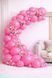 Balloon 12" Dark pink 035 (30 cm) 50 pcs, 100 шт., 12"/30см., Розовый, Круглий, Helium or air