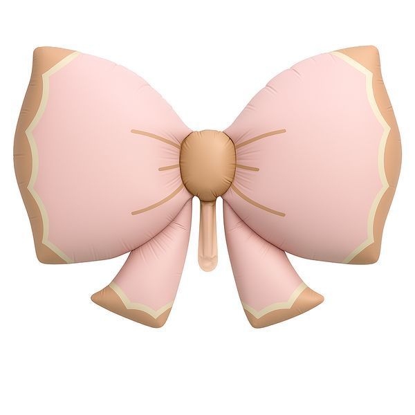 Foil balloon Bow pink-beige 92*58cm ( (China), 1 шт., Helium or air, Події