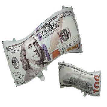 Воздушный шарик из фольги Купюра 100 долларов 65*45 см(Китай) 5902806504230 фото